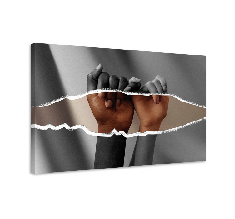 Tablou persoane mâini Împreunate - TenStickers