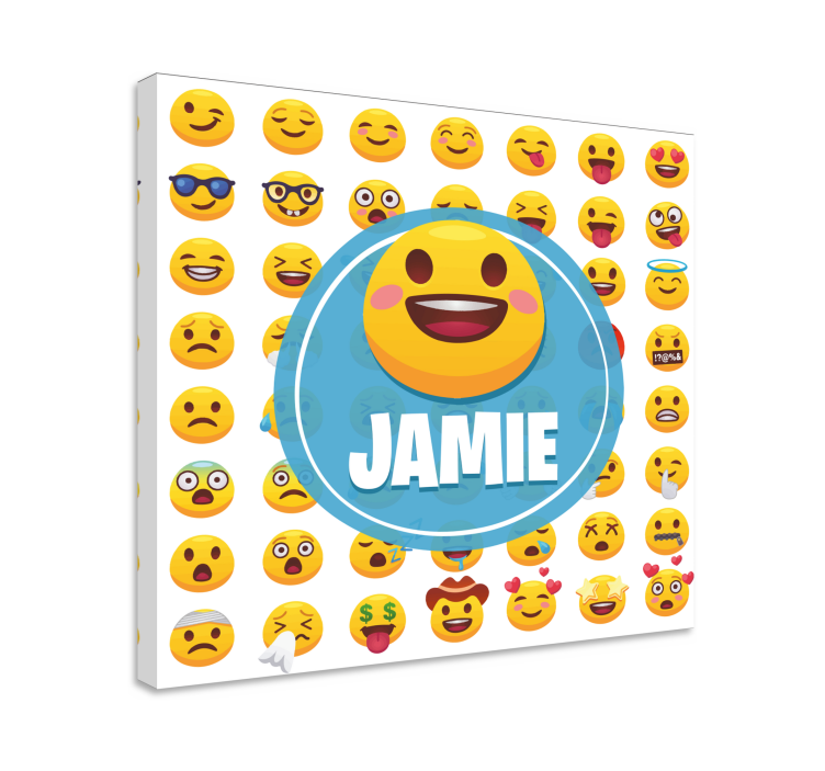 Tablou alfabet colecție de expresii emoji - TenStickers
