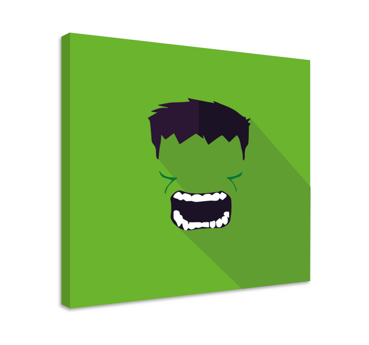 Tablou supereroi Super-erou verde - TenStickers