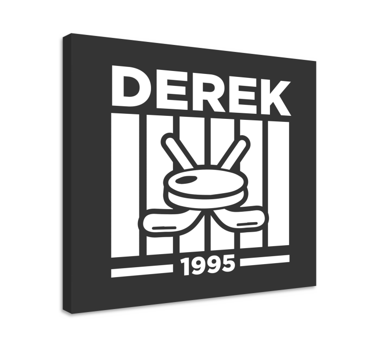 Tablou juvenil design personalizat de hochei - TenStickers