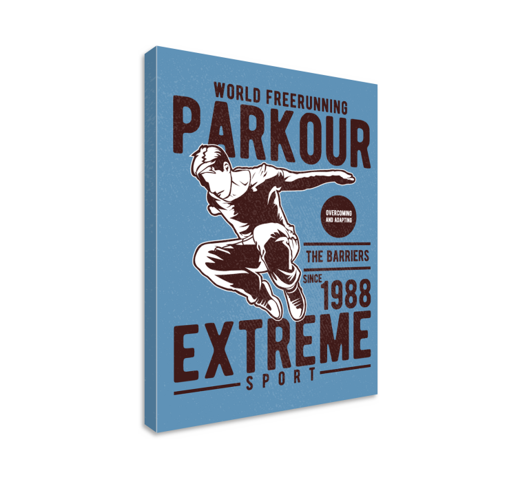 Tablou sport Parkour de epocă - TenStickers