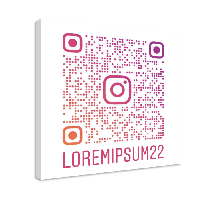 Tablou personalizat cod QR Instagram personalizat - TenStickers