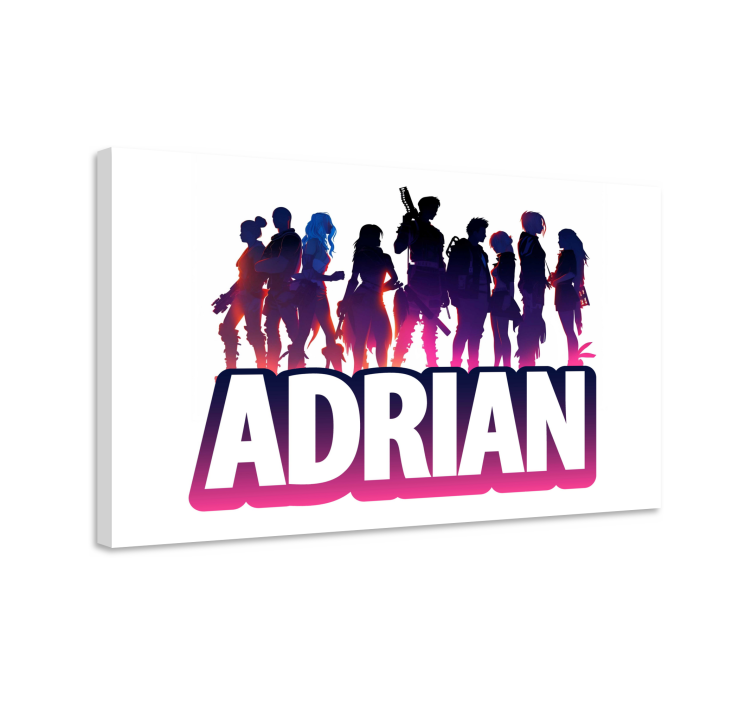 Tablou jocuri video silueta personajelor epice - TenStickers