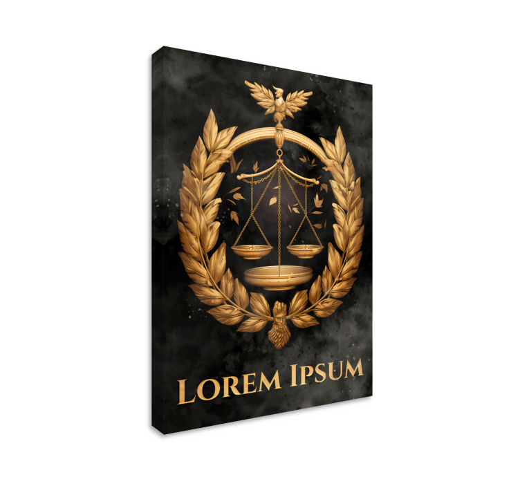Tablou oficiu echilibru justiției - TenStickers