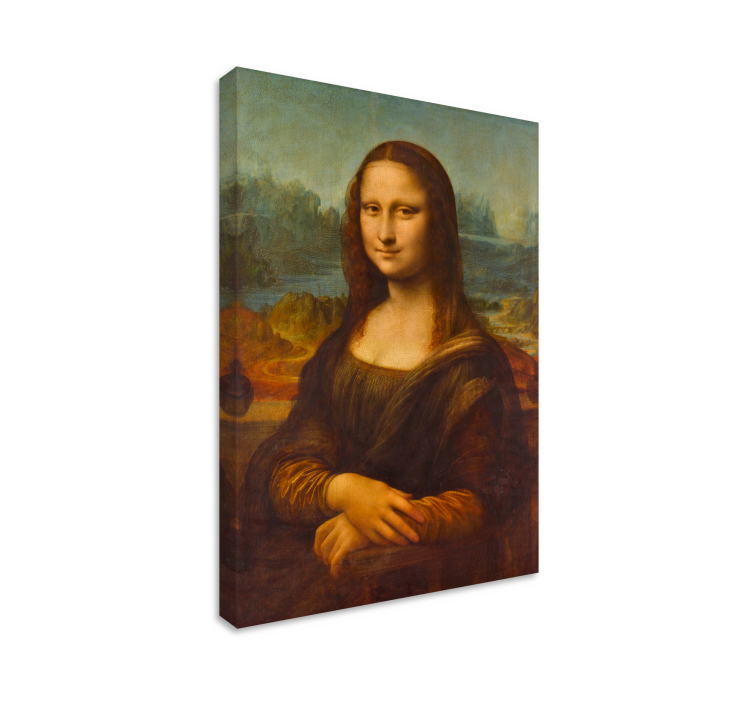 Tablou artă mona Lisa a lui Da Vinci - TenStickers