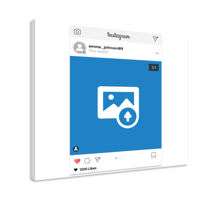 Tablou personalizat ecran instagram - TenStickers