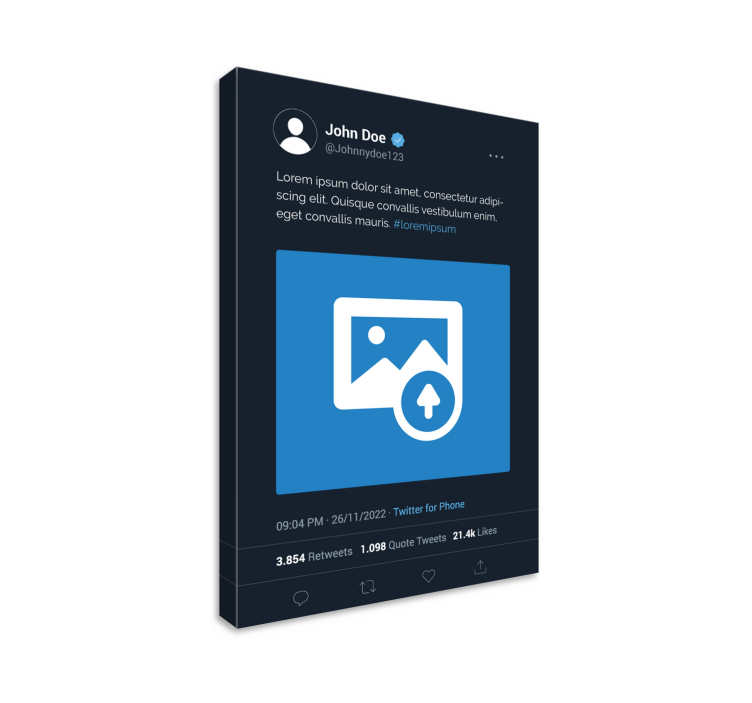 Tablou personalizat x ecran twitter - TenStickers