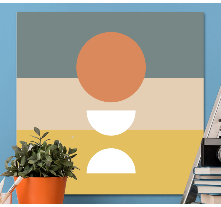 3 dungi cu pânză geometrică cu steag circular - TenStickers