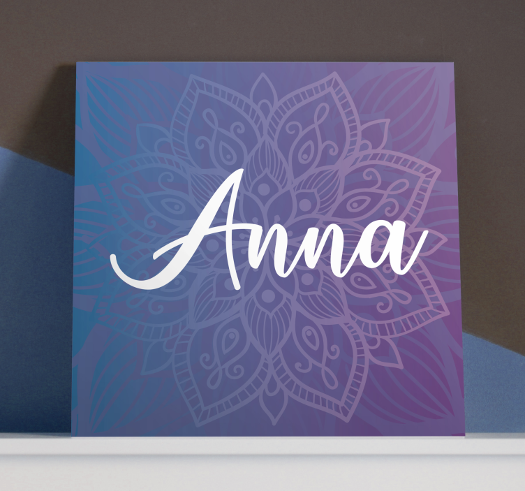 Arta de perete personalizată cu pânză mandala - TenStickers
