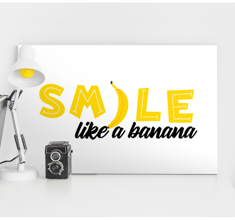 Citat amuzant cu arta de perete cota banane - TenStickers