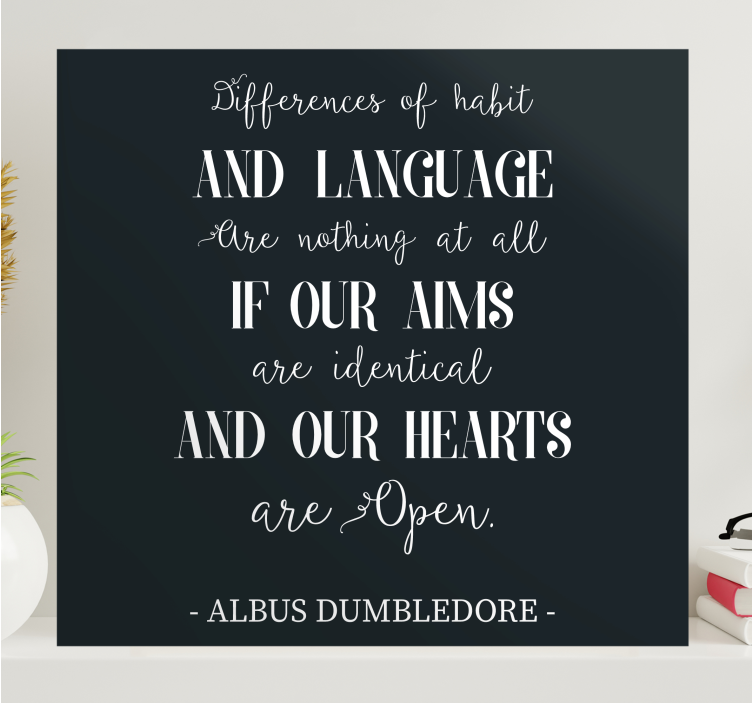 Dumbledore love quote canvas - TenStickers