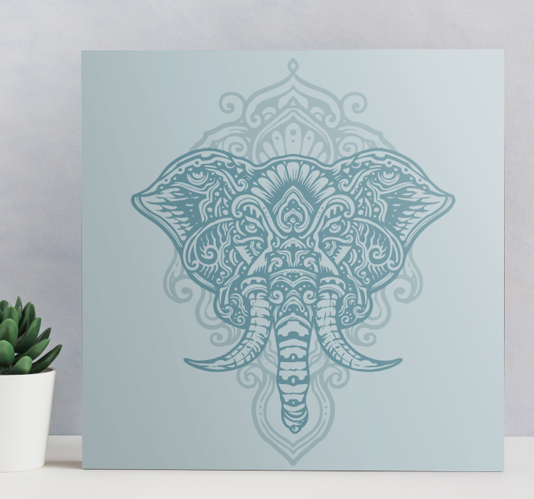 Elefant mandala pânză de artă de perete - TenStickers