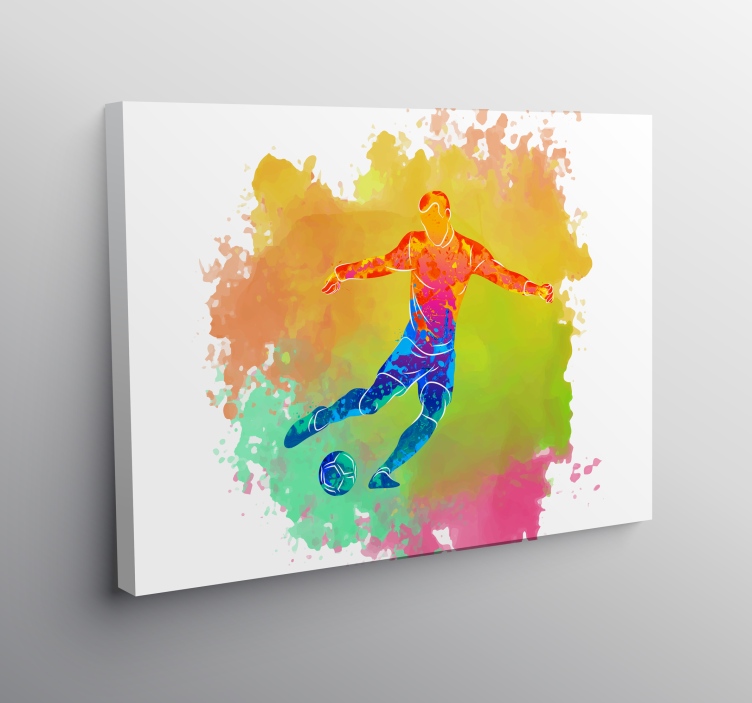 Tablou sport poartă multicoloră - TenStickers