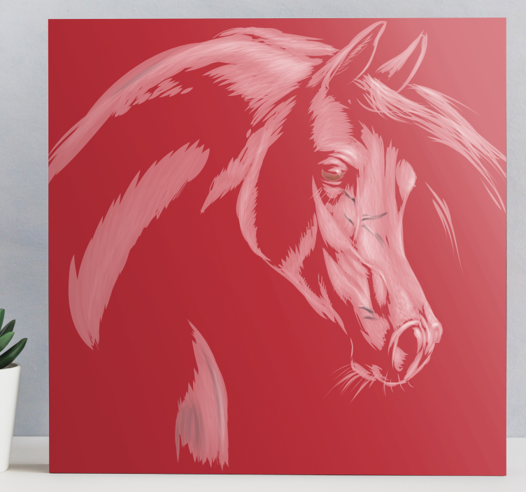 Imprimare pânză de cal roșu - TenStickers