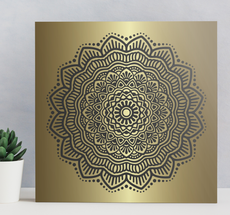 Mandala intrare hall canvas art - TenStickers