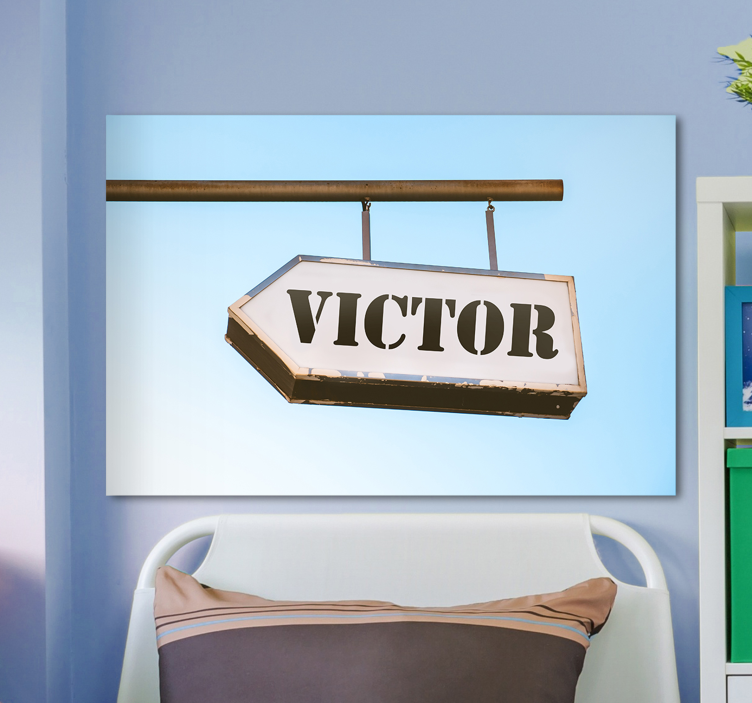 Pânză personalizată cu semn de nume - TenStickers