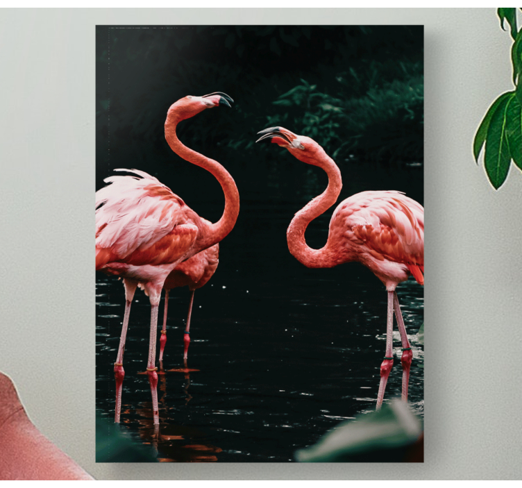 Câteva amprente de pânză de animale flamingo - TenStickers