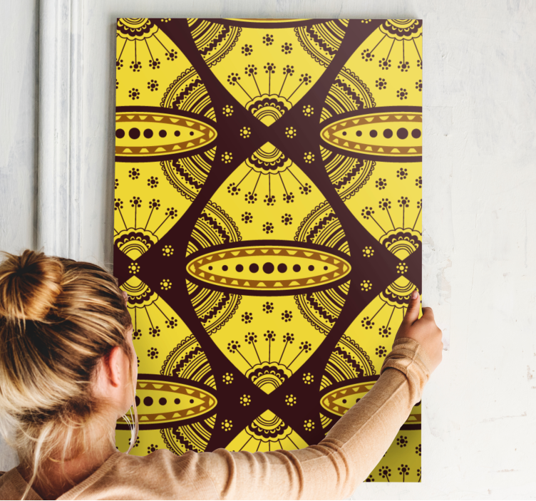 Tablou abstract aranjament geometric - TenStickers