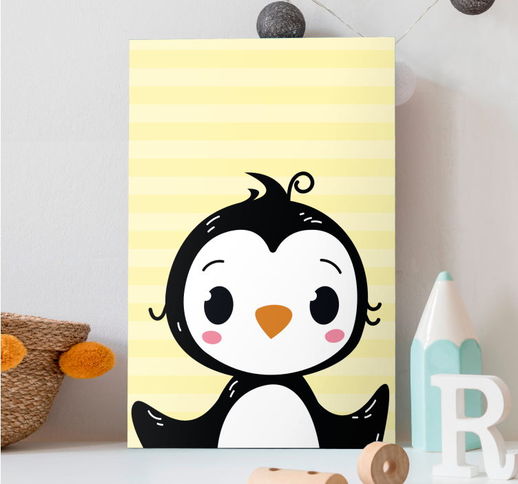 Tablou animale figură adorabilă de pinguin - TenStickers