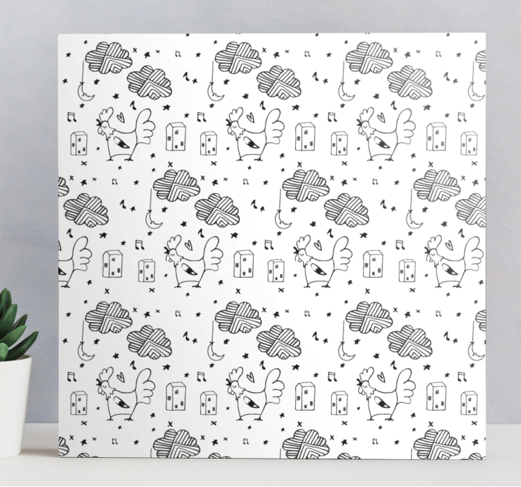 Tablou animale prieteni păsări încântătoare - TenStickers