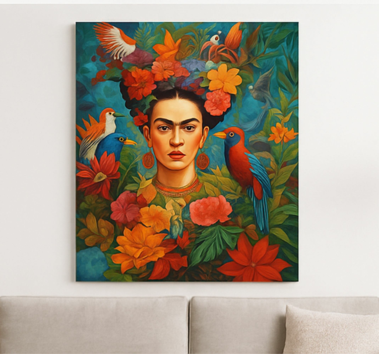 Tablou artă păsări exotice frida kahlo - TenStickers