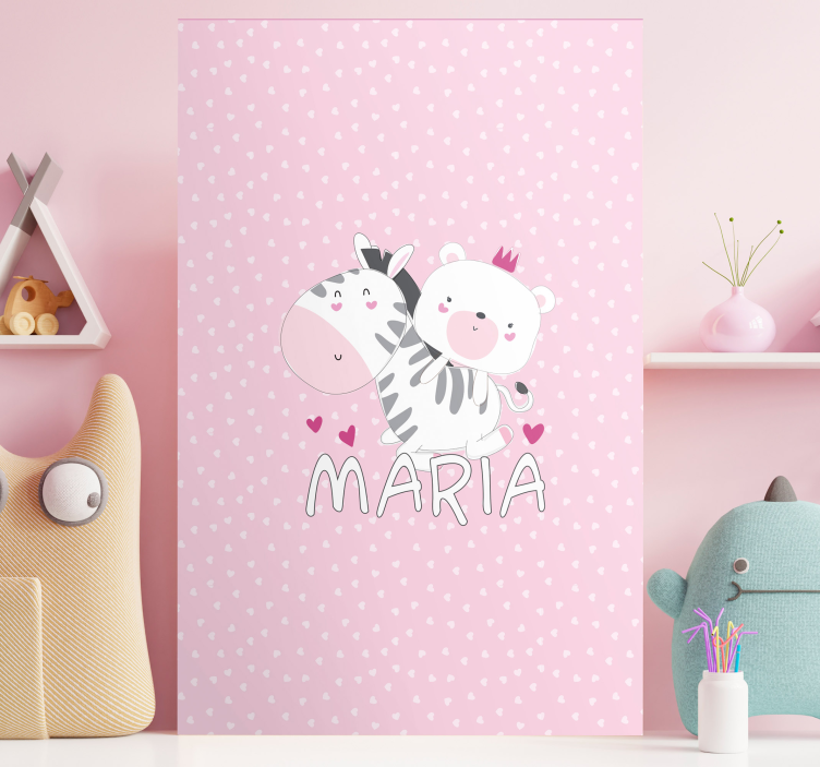 Tablou bei prieteni drăguți din animale - TenStickers