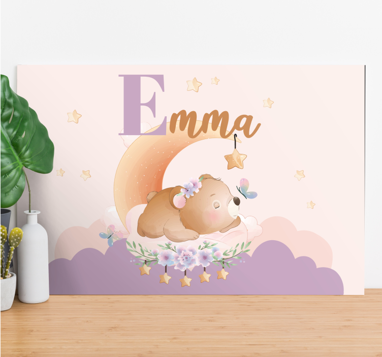 Tablou bei visuri de ursuleț - TenStickers