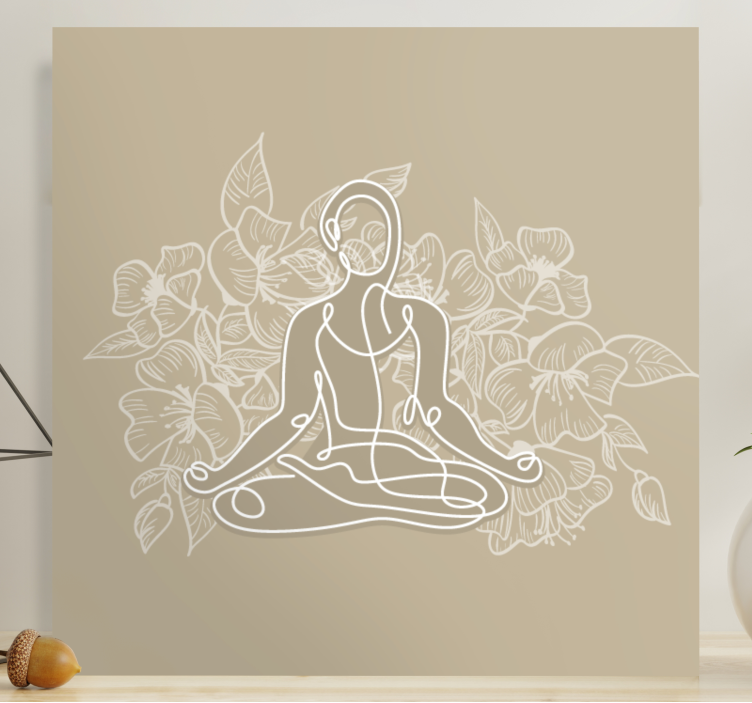Tablou buddha conturul buddha seren - TenStickers