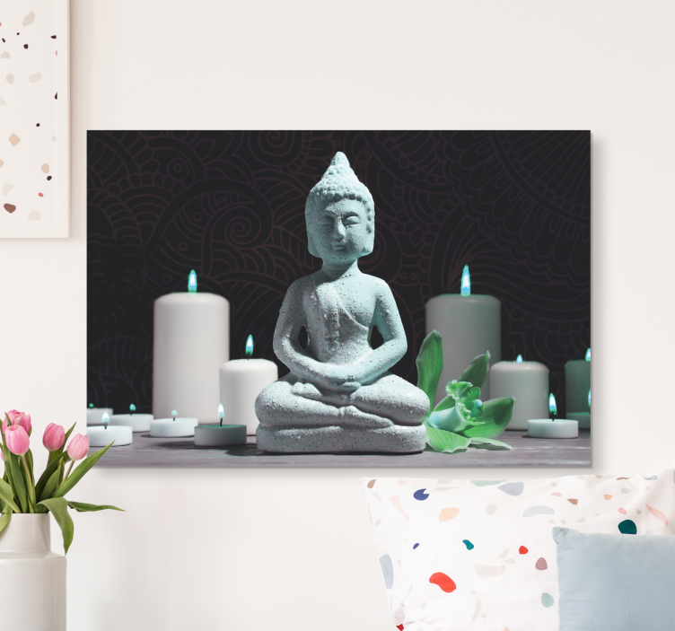 Tablou buddha statuie de meditație buddha - TenStickers