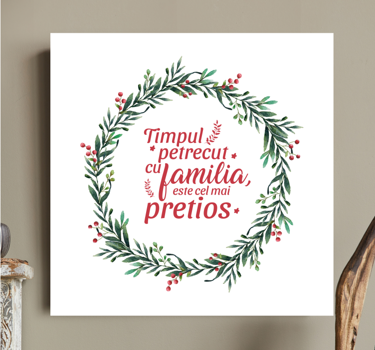 Tablou Crăciun Timpul petrecut cu familia - TenStickers