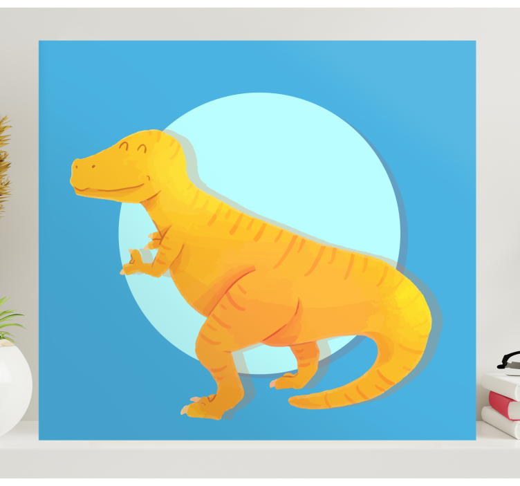 Tablou dinozauri t-rex vesel - TenStickers