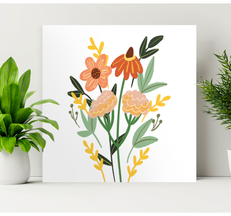 Tablou flori şi plante buchet floral fermecător - TenStickers