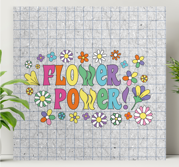 Tablou flori şi plante design cu puterea florilor - TenStickers