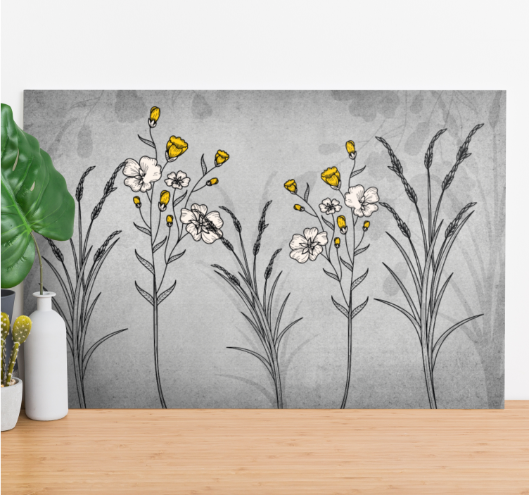Tablou flori şi plante design floral botanic - TenStickers