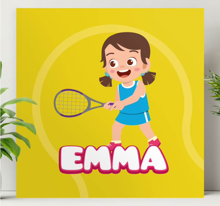 Tablou flori şi plante fata de tenis emma - TenStickers
