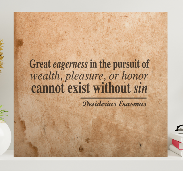 Tablou fraze dorință și abundență - TenStickers