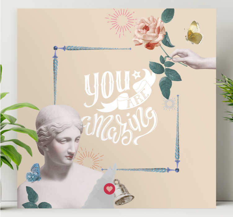 Tablou fraze tu ești uimitor - TenStickers