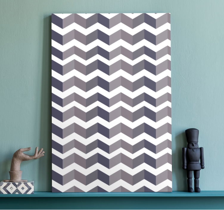 Tablou geometric aranjament în stil chevron - TenStickers