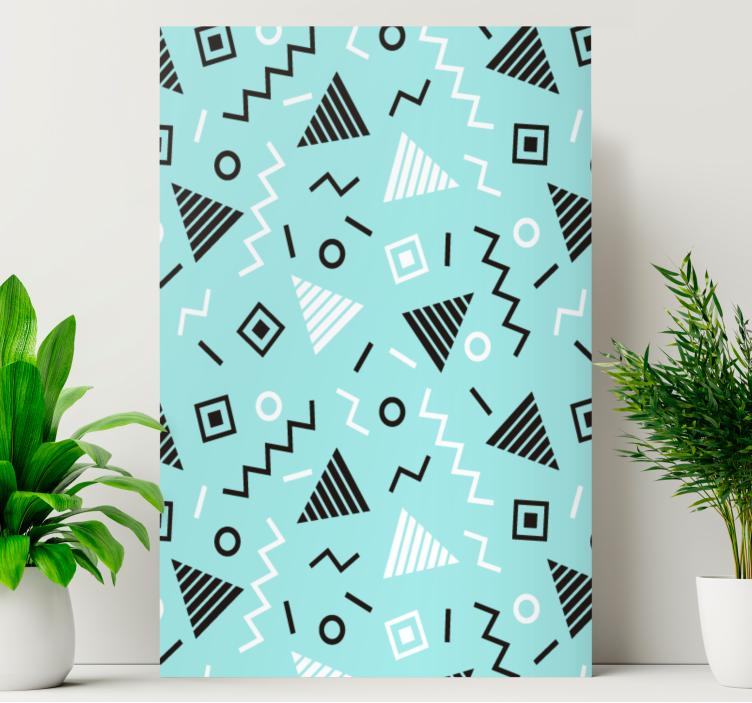 Tablou geometric cu design dinamic de pattern-uri - TenStickers