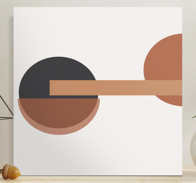 Tablou geometric echilibru circular abstract - TenStickers