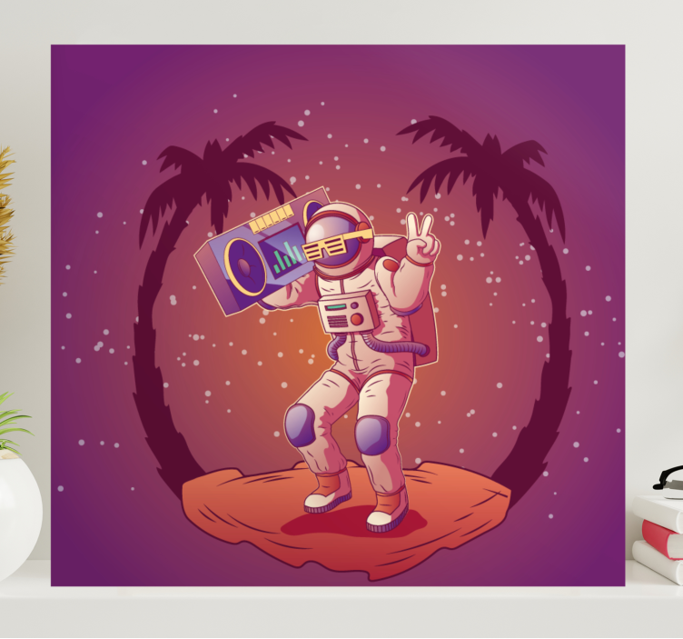 Tablou jocuri video astronaut dansator - TenStickers