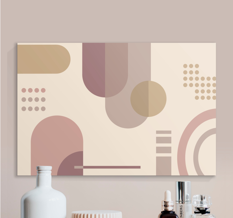 Tablou modern forme abstracte geometrice - TenStickers