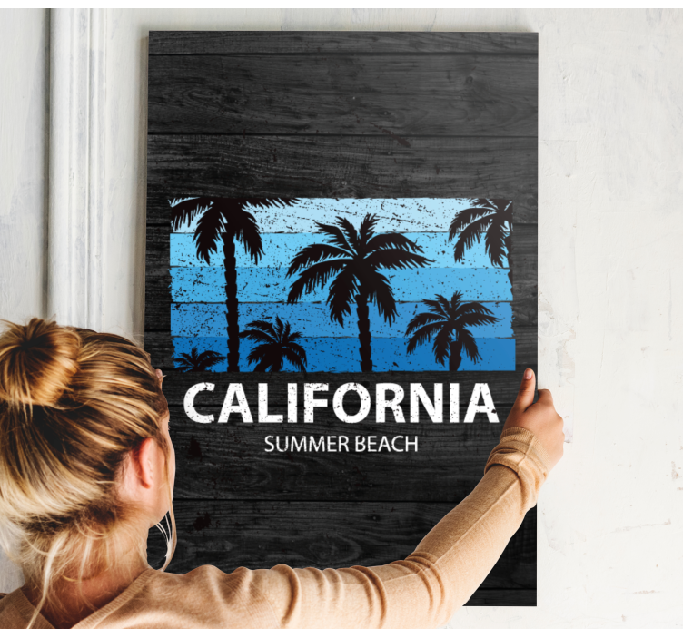 Tablou orașe palmieri california - TenStickers