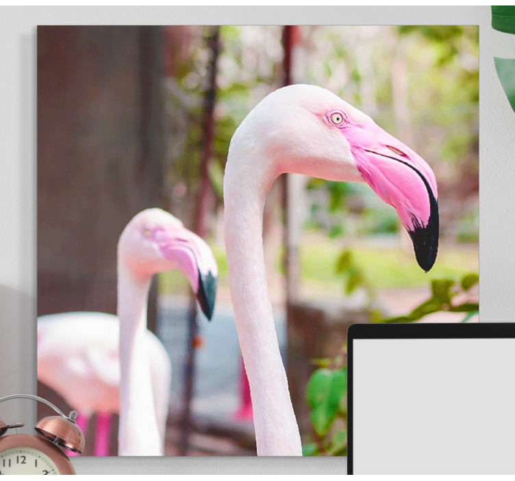 Tablou păsări flamingo elegant împreună - TenStickers