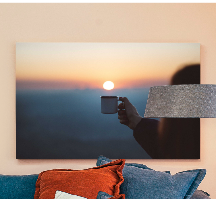 Tablou persoane cu cană în mână - TenStickers