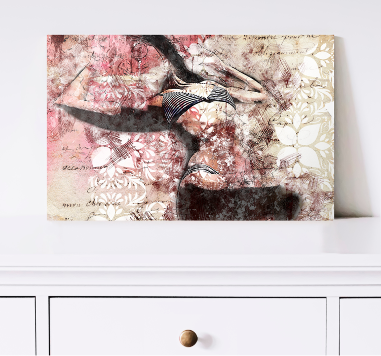 Tablou persoane design siluetă dansator - TenStickers