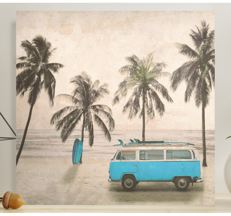 Tablou personalizat van de surf vintage - TenStickers