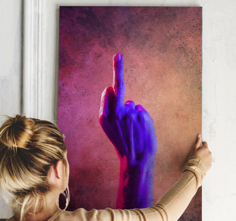 Tablou rustic gestură vie - TenStickers