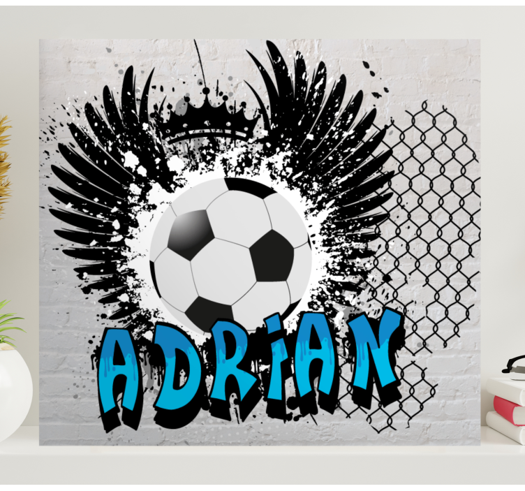 Tablou sport design inspirat de fotbal - TenStickers