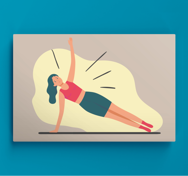 Tablou sport poziție de fitness - TenStickers